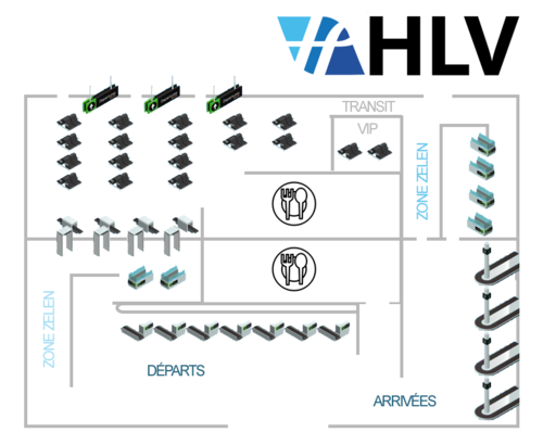 plan de l'aéroport